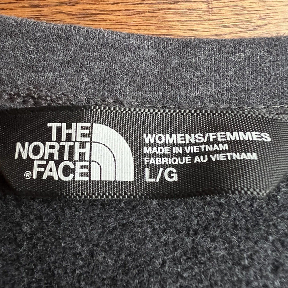 The North Face Recover Up Quilted Gray & Black Sweater Sweatshirt Size Large - Picture 5 of 11